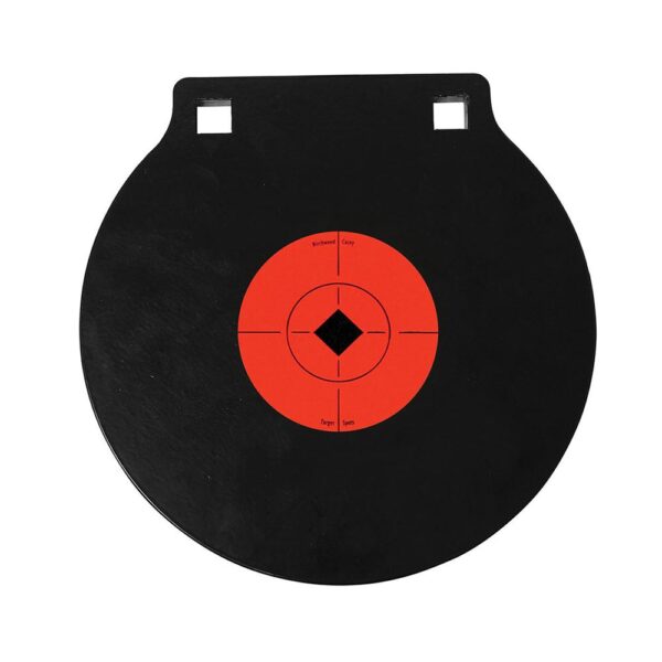 Birchwood Casey World of Targets Double Hole AR500 Gong 10″ 3/8″ Thick