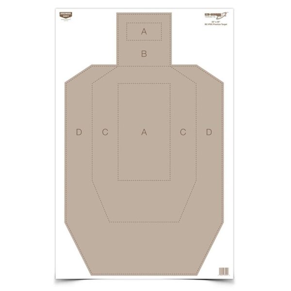 Birchwood Casey EZE-Scorer Paper Practice Targets 23″ x 35″ IPSC 100/ct