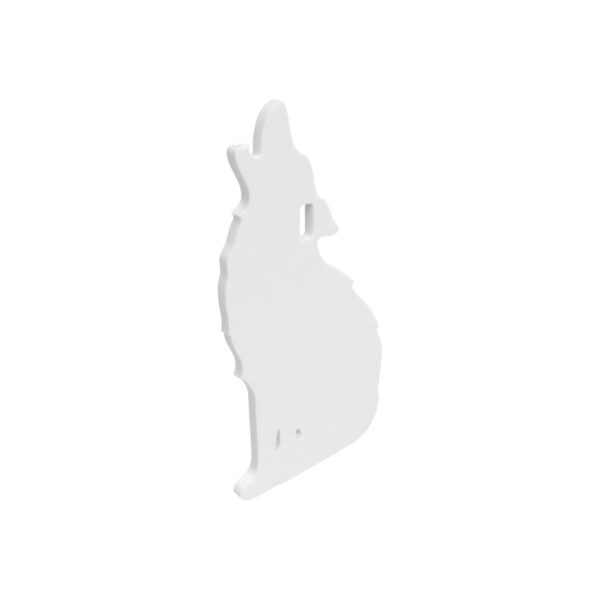Birchwood Casey AR500 3/8″ Steel 1 Hole Animal Silhouette Target – Howling Coyote 1/ct