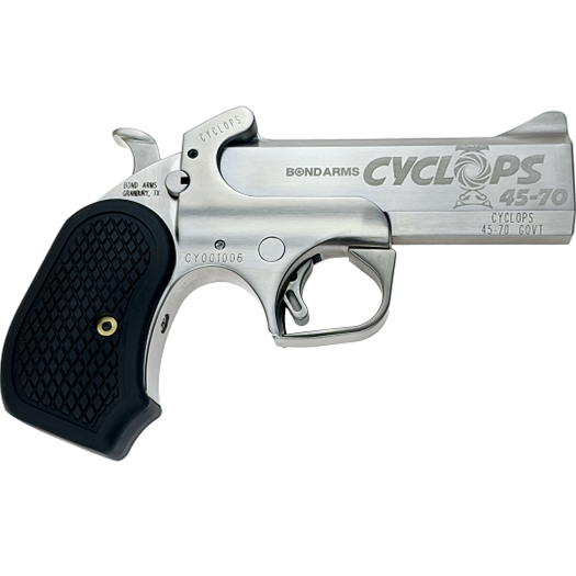Bond Arms Cyclops Satin Package Handgun .45-70 Gov’t Single Shot 4.25″ Barrel Satin with Holster