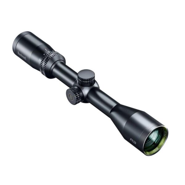 Bushnell R3 Rifle Scope 3-9×40 1″ SFP Multi-X Black Hang Box