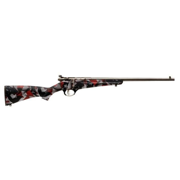Savage Rascal Red White & Blue 22LR 1rd Capacity 16.125″ Barrel Synthetic