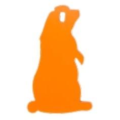 Champion Impact Steel Hanging Animal Targets 1/4″ Prairie Dog Orange