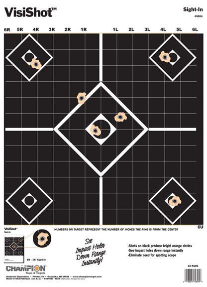 Champion VisiShot Targets Sight-In Target – 13″ X 18″ 10/Pack