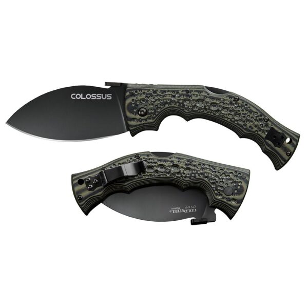 Cold Steel Colossus Folding Knife 4″ Leaf Blade Black