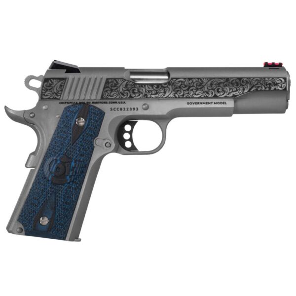 Colt .45 ACP 5″ Barrel Semi-Auto Pistol 8rd Stainless Steel