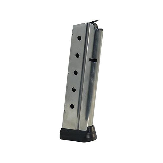 Colt 1911 Gov’t/Commander Handgun Magazine Stainless with Base Pad 9mm Luger 10/rd