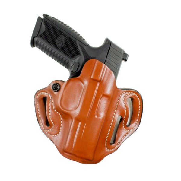 DeSantis #002 Speed Scabbard OWB Holster for Colt 1911 4-4.25″ Tan RH