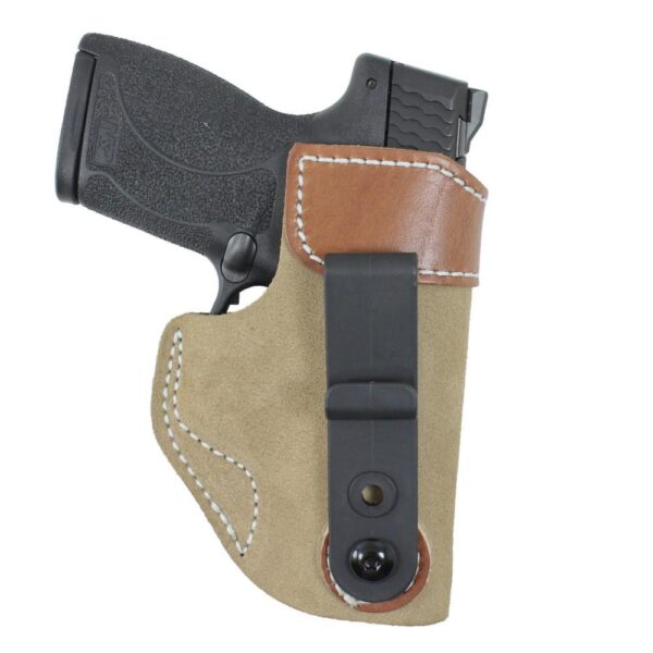 DeSantis Sof-Tuck Holster for Kahr K9 Natural Suede RH