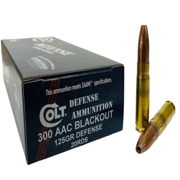 Double Tap Colt Defense Rifle Ammunition .300 AAC Blackout 125gr HP Lead Free 2400 fps 20/ct