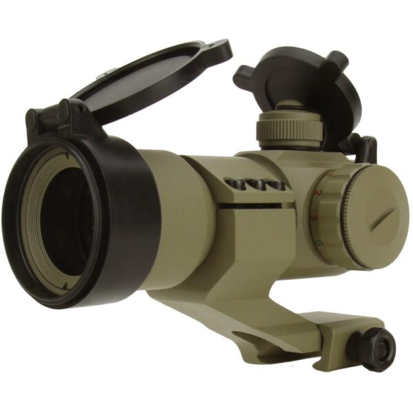 TacFire Red/Green Dot Sight 1×30 Dual Illum. Tan with Cantilever Mount