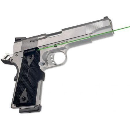 Crimson Trace Semi-Automatic Lasergrip – 1911 Gov’t/Commander Front Activation Green Laser