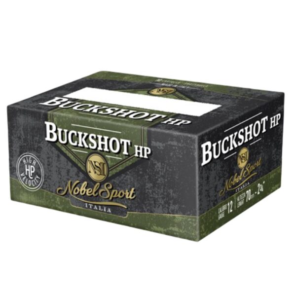 Nobel Law Enforcement Buckshot Shotshells 12ga 2-3/4″ 27-pellet 1325fps #4B 250/ct