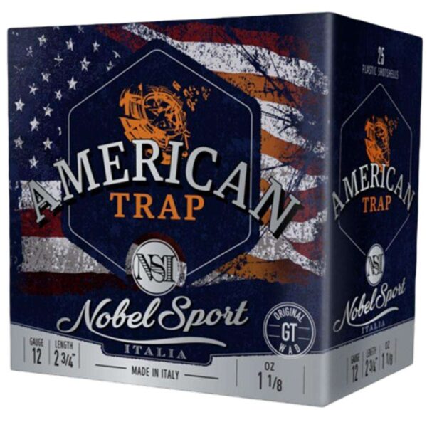 Noble Sport Target Trap Shotshells 12 ga 2-3/4″ 1-1/8 oz 1200 fps #7.5 25/ct