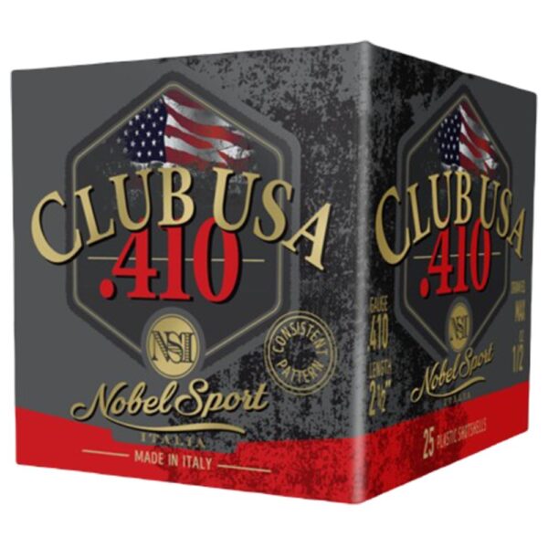 Nobel Sport Shotshells .410 ga 2-1/2″ 1/2oz 1240 fps #6 25/ct