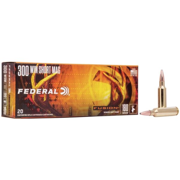 Federal Fusion Rifle Ammunition .300 WSM 180 gr BTSP 2960 fps – 20/ct