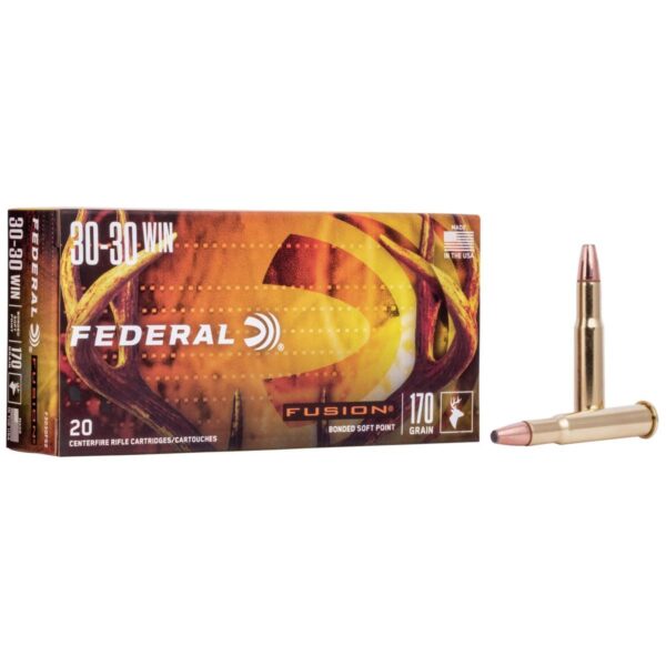 Federal Fusion Rifle Ammunition .30-30 Win 170 gr BTSP 2200 fps – 20/ct