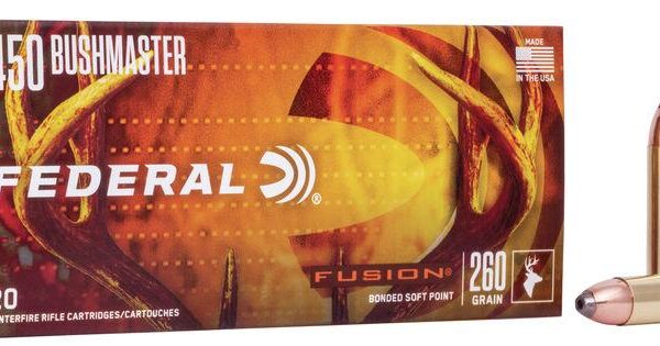 Federal Fusion Rifle Ammunition .450 Bushmaster 260 gr SP 2200 fps 20/ct