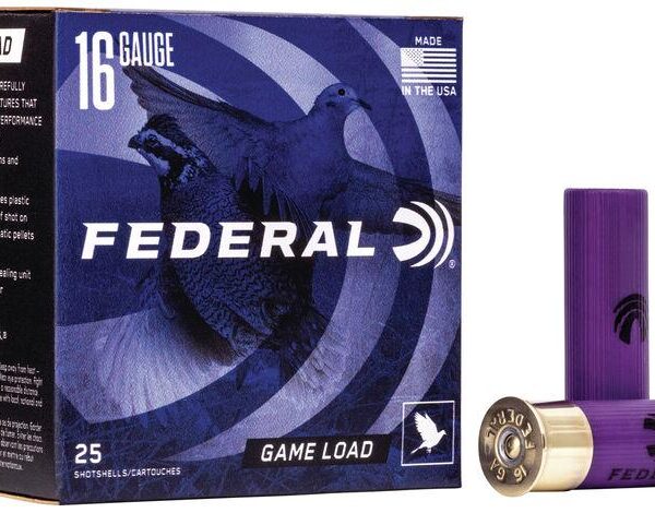 Federal Game Shok Shotshells 16ga 2-3/4″ 1oz 1165 fps #7.5 25/ct