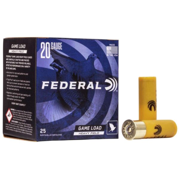 Federal Game-Shok Upland Game – Heavy Field Load – 20ga 2-3/4″ 1oz. #7.5-Shot 25/Box