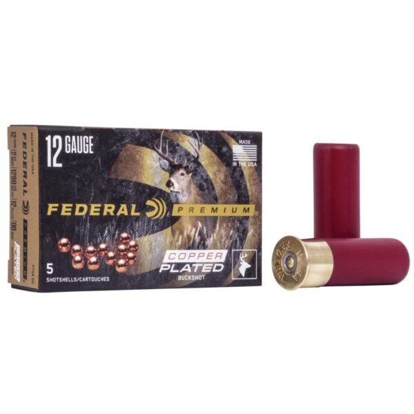 Federal Premium Vital-Shok Shotshells 12 ga 2-3/4″ 12 plts #00 1290 fps 5/ct