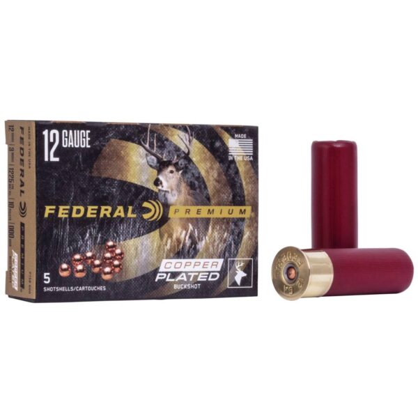 Federal Premium Vital-Shok 12 ga 3″ 10 plts #000 1225 fps 5/ct