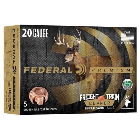 Federal Premium Freight Train Copper 20ga 3″ 275gr Slug 1900 fps 5/ct