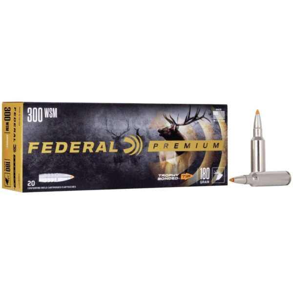 Federal Premium Vital-Shok Rifle Ammunition .300 WSM 180 gr TBT 2960 fps – 20/ct