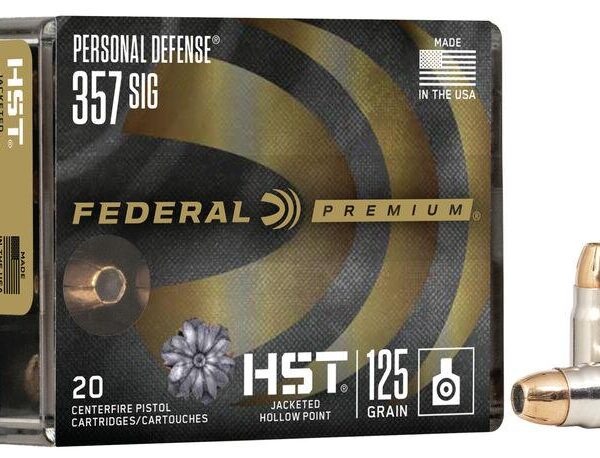 Federal Personal Defense HST Handgun Ammunition .357 Sig 125 gr JHP 1360 fps 20/ct