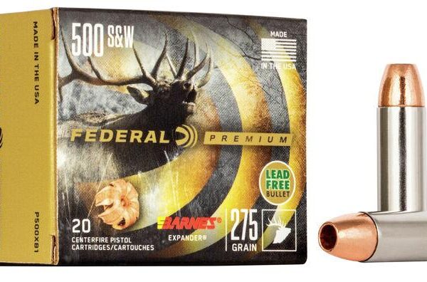 Federal Premium Vital-Shok Handgun Ammunition .500 S&W 275 gr BXP 1660 fps 20/box