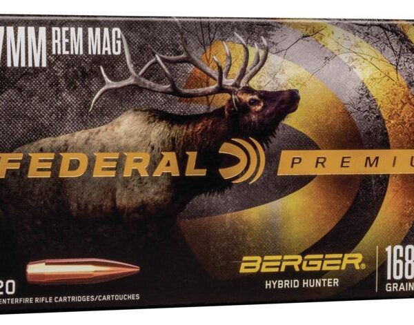 Federal Classic Hunter Berger Hybrid Rifle Ammunition 7mm Rem Mag 168 gr 2870 fps 20/ct