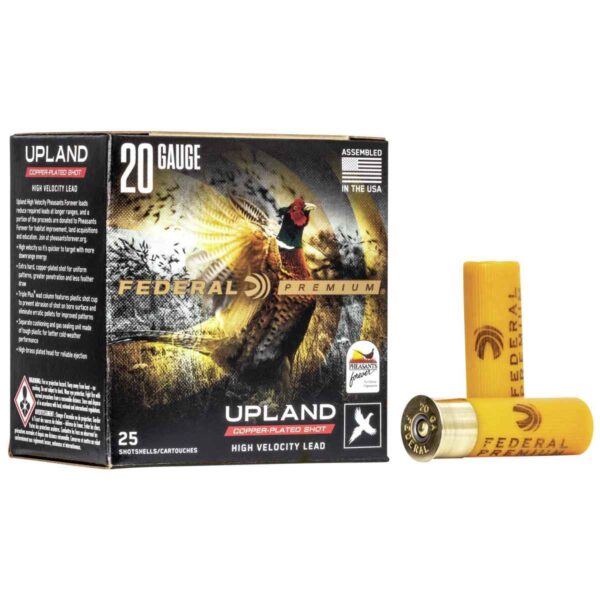 Federal Premium Wing-Shok Pheasants Forever High Velocity – 20ga 2-3/4″ 1oz. #7.5-Shot 25/Box