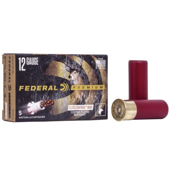 Federal Premium Vital-Shok Shotshells 12 ga 2-3/4″ 9 plts 1325 fps #00 5/ct