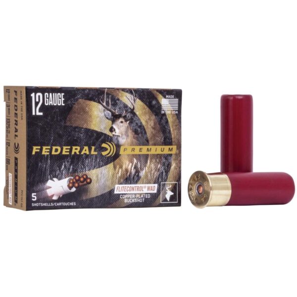 Federal Premium Vital-Shok with FliteControl 12 ga 3″ #00 1325 fps 5/ct