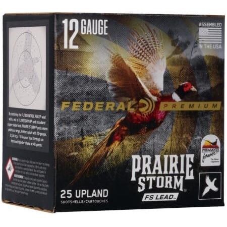 Federal Prairie Storm FS Lead Shotshells 12ga 2-3/4″ 1-1/4oz 1330 fps #5 25/ct