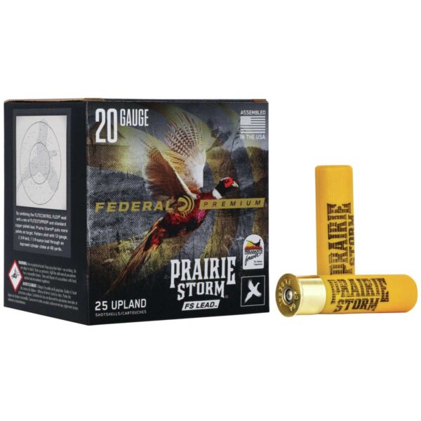 Federal Prairie Storm FS Lead Shotshells 20 ga 3″ 1oz #6 25/ct