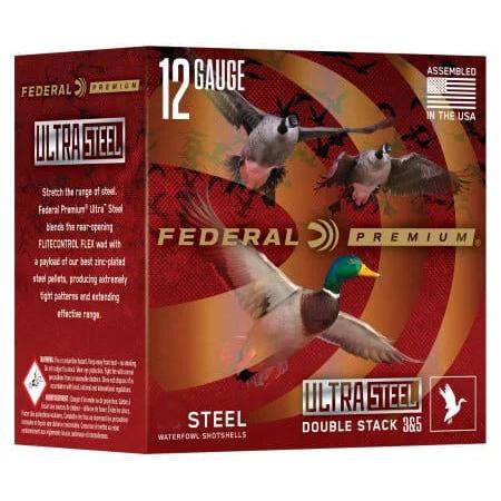 Federal Premium Ultra Steel Shotshells 12ga 3″ 1-1/4oz 1450 fps #2 & #5 Shot 10/ct