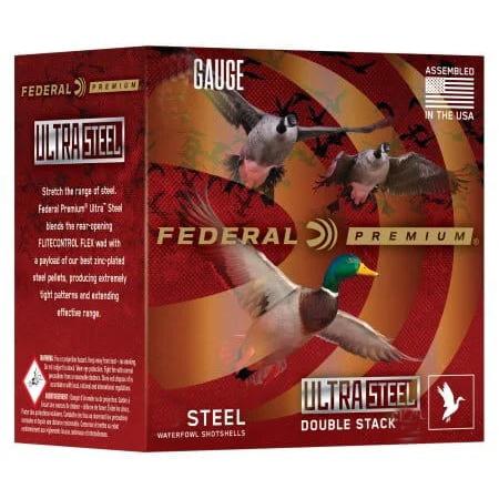 Federal Premium Ultra Steel Shotshells 20ga 3″ 1oz 1400 fps #2 10/ct