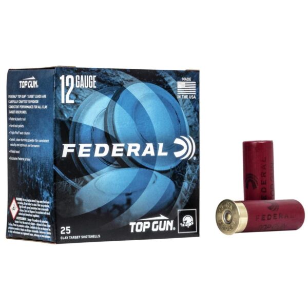 Federal Top Gun Shotshells 12 ga 2-3/4″ 1 oz 1180 fps #8 25/ct