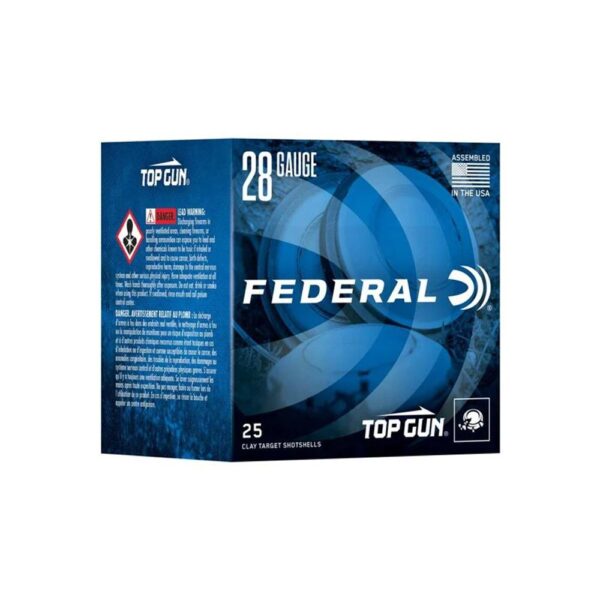 Federal Top Gun Sporting Shotshells 28 ga 2-3/4″ 3/4 oz 1330 fps #9 25/ct
