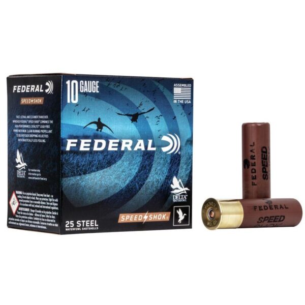 Federal Speed-Shok Shotshells10ga 3-1/2″ 1-1/2oz T Shot 1450 fps 25/ct