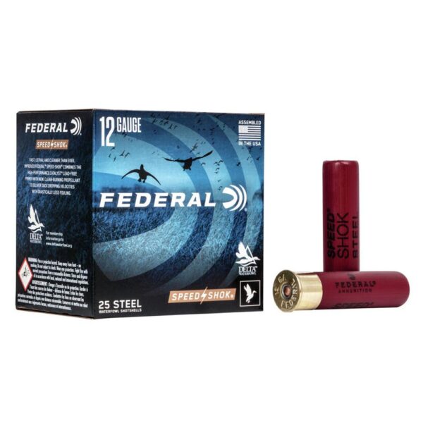 FEDERAL SPEED-SHOK HIGH VELOCITY STEEL 12GA 3-1/2″ 1-3/8OZ T AMMO 25RD