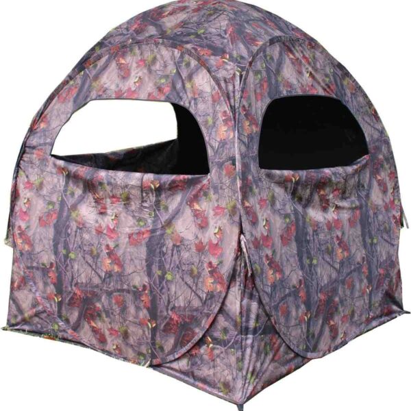 HME 2-Person Spring Steel 75 Pop-Up Ground Blind 58x58x57″ – JM Camo