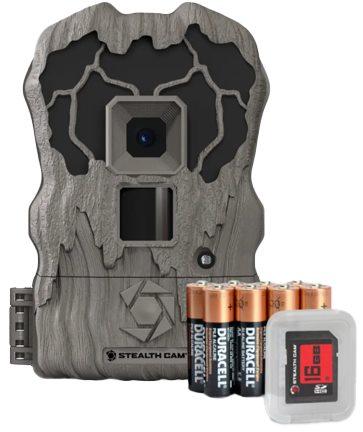 StealthCam QV18K Trail Camera 18MP 18 IR w/Distressed Finish – Batteries & 16GB SD Card