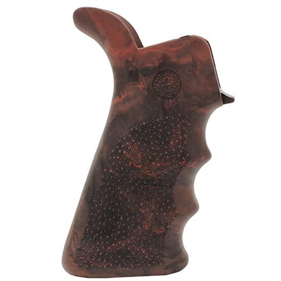 Hogue AR-15 Rubber Beavertail Grip – Red Lava
