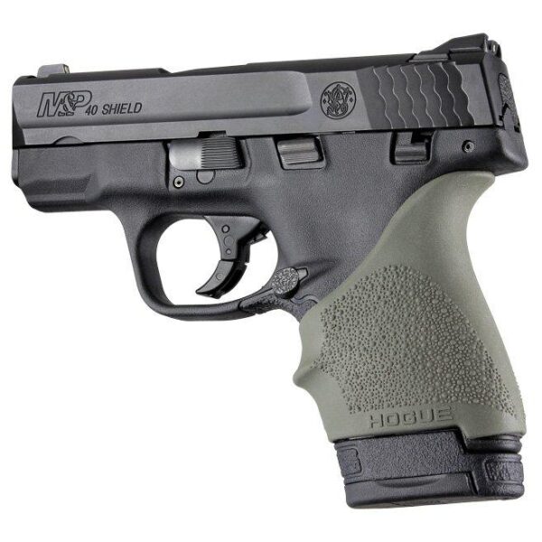 Hogue HandAll Beaver Tail Grip Sleeve S&W M&P Shield Ruger LC9 Glock 26/27 OD G