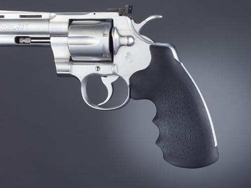 Hogue Colt Python Rubber MonoGrips – Black