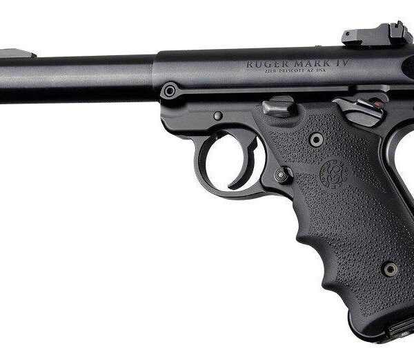 Ruger MKIV Rubber Grip with Finger Grooves Black