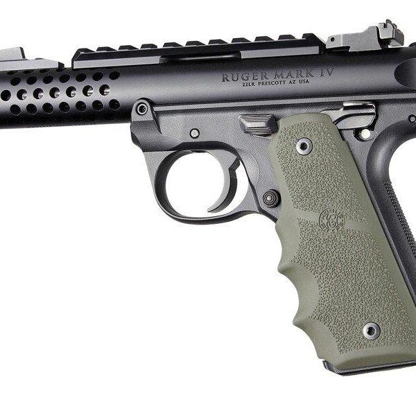 Ruger 22/45 MKIV Rubber Grip with Finger Grooves OD Green