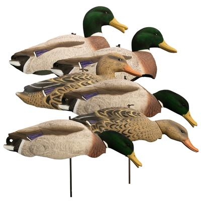 Higdon Outdoors Magnum Full Form Shell Mallard Variety Packk – Flocked Heads